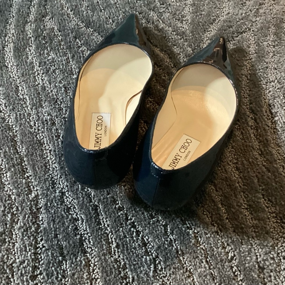 Jimmy Choo kitten heels Navy patent leather 37 Italy